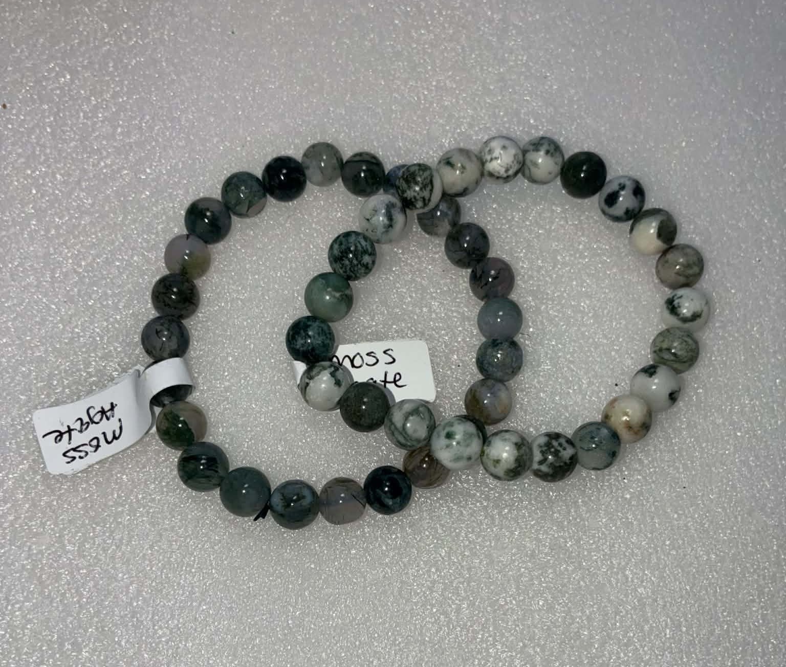 Moss Agate Bracelet 8mm