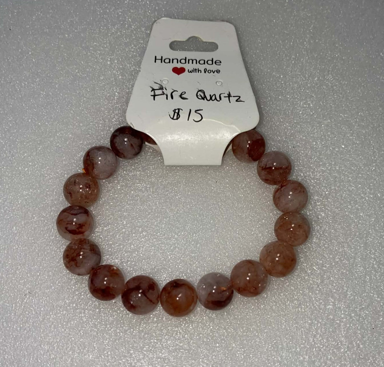 Fire Quartz bracelet 11mm