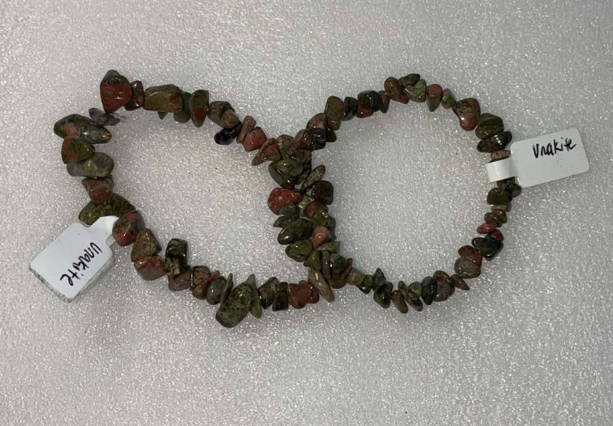 Unakite Chipped Bracelet