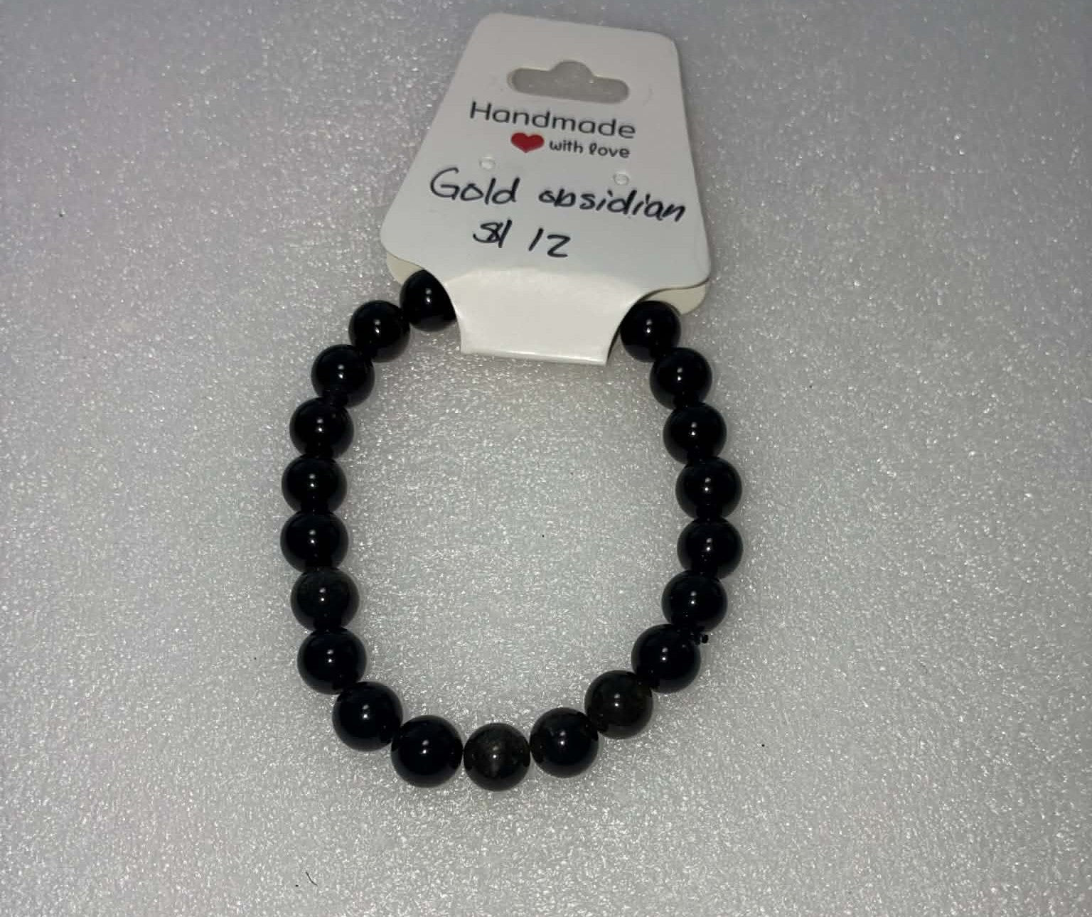 Gold Obsidian Bracelet 8mm
