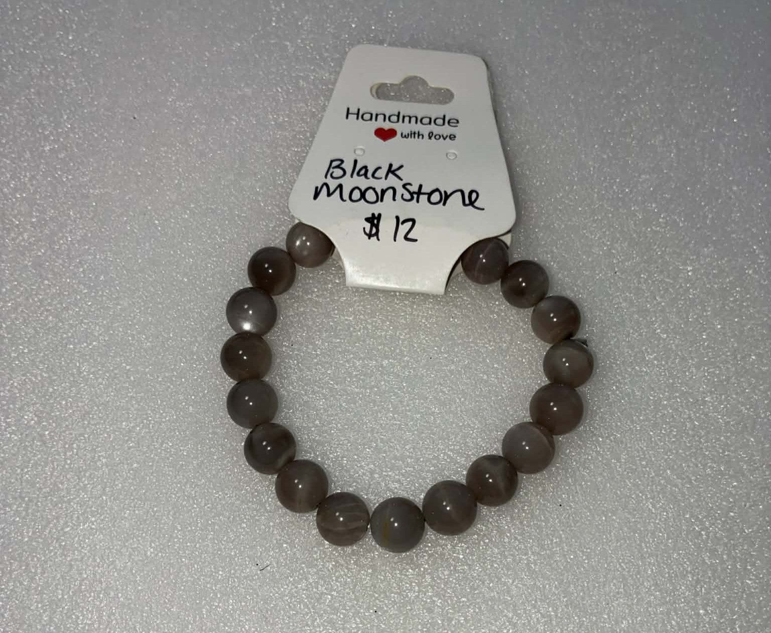 Black Moonstone Bracelet 10mm