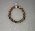 Red Net Stone Bracelet 8mm