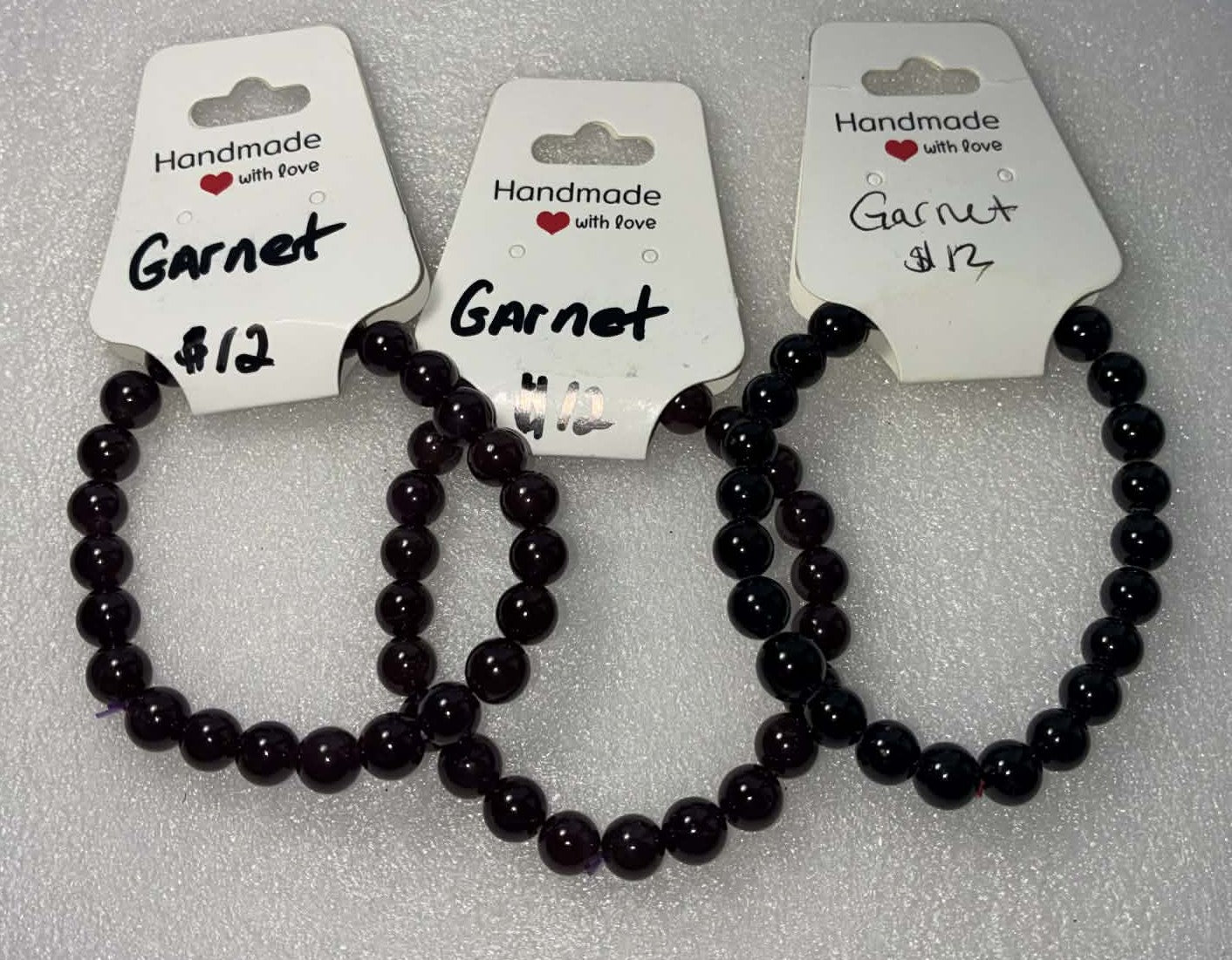 Garnet Bracelet 7mm