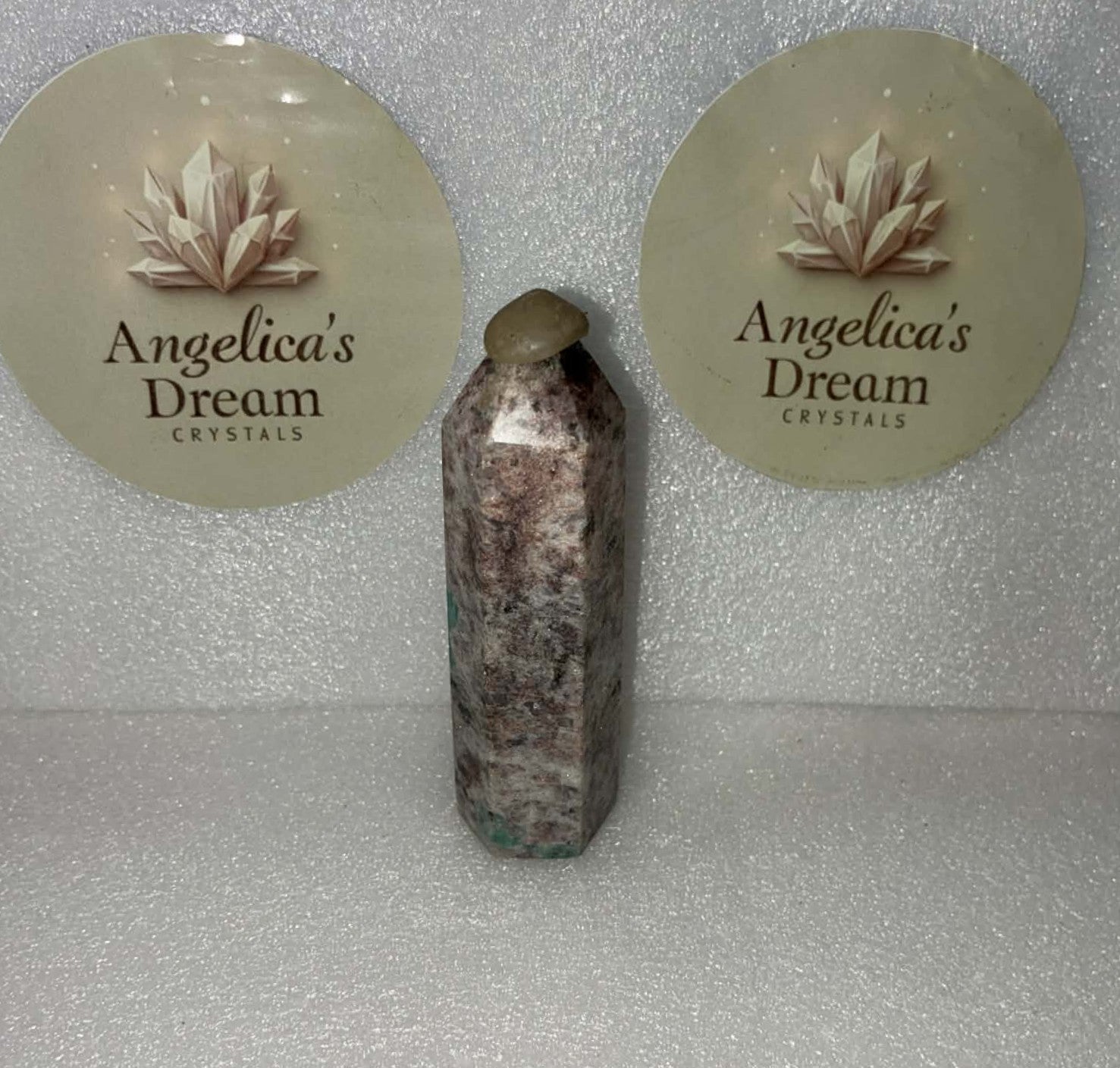 Amazonite & Smoky Quartz Tower