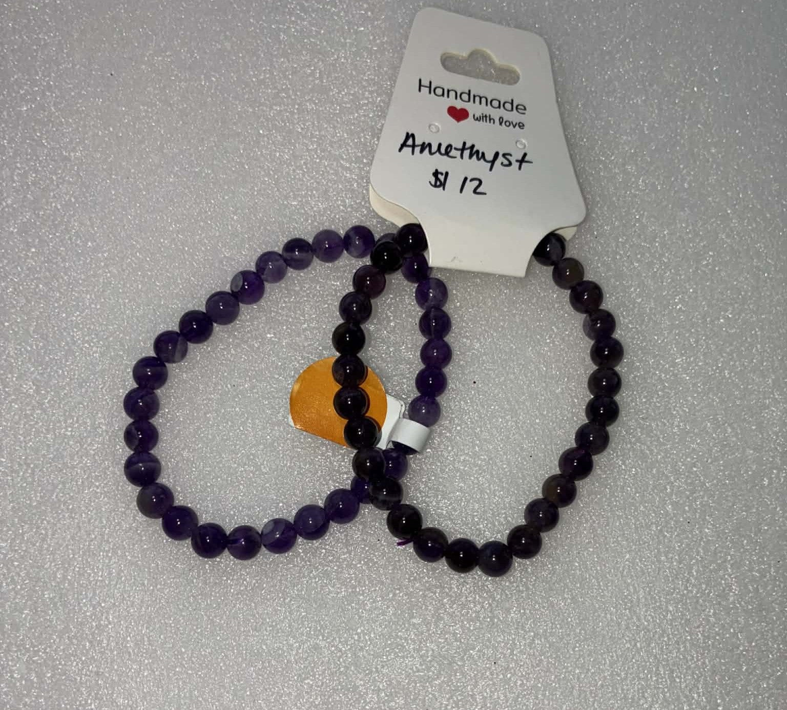 Amethyst bracelet 6mm