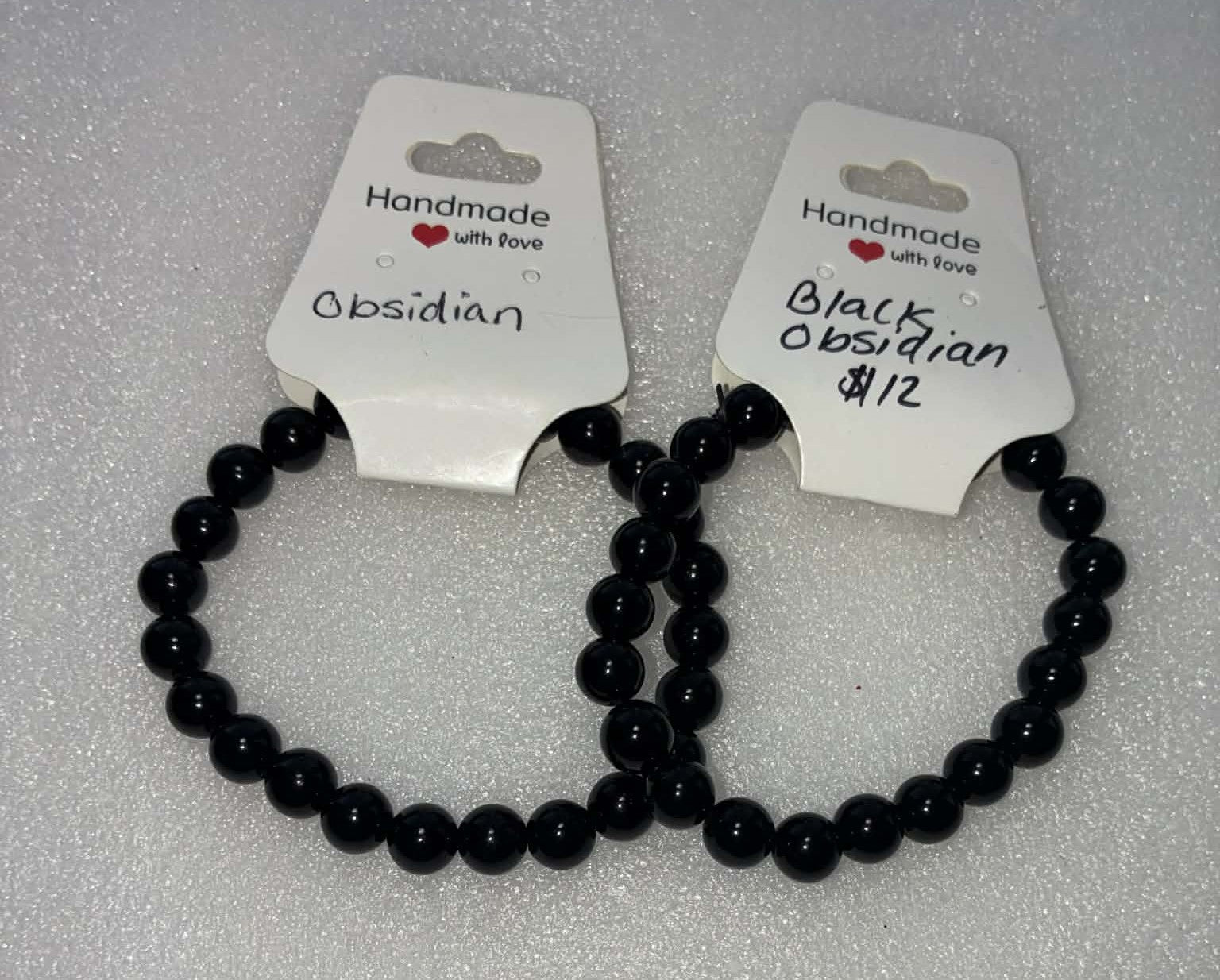 Black obsidian bracelet 8mm