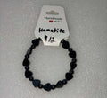Hematite Heart Bead Bracelet