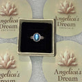 Large Aquamarine Sterling Silver Adjustable Ring