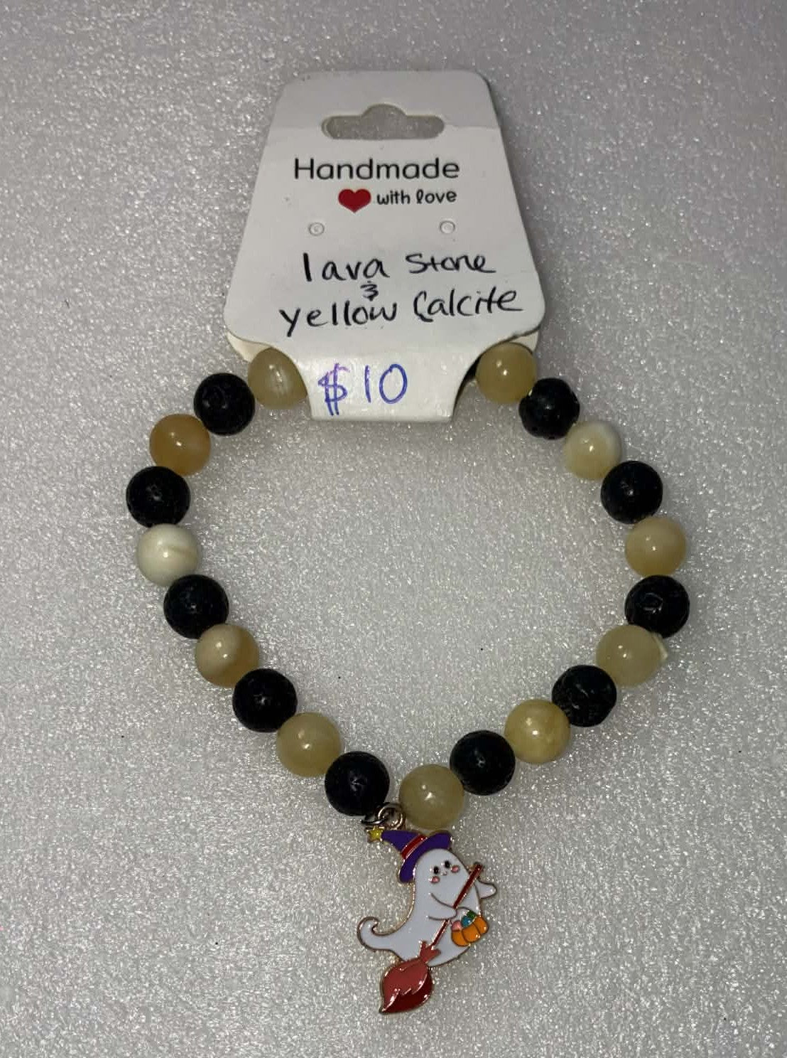 Lava stone and Calcite 8mm