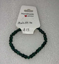 Malachite Bamboo Bead Bracelet