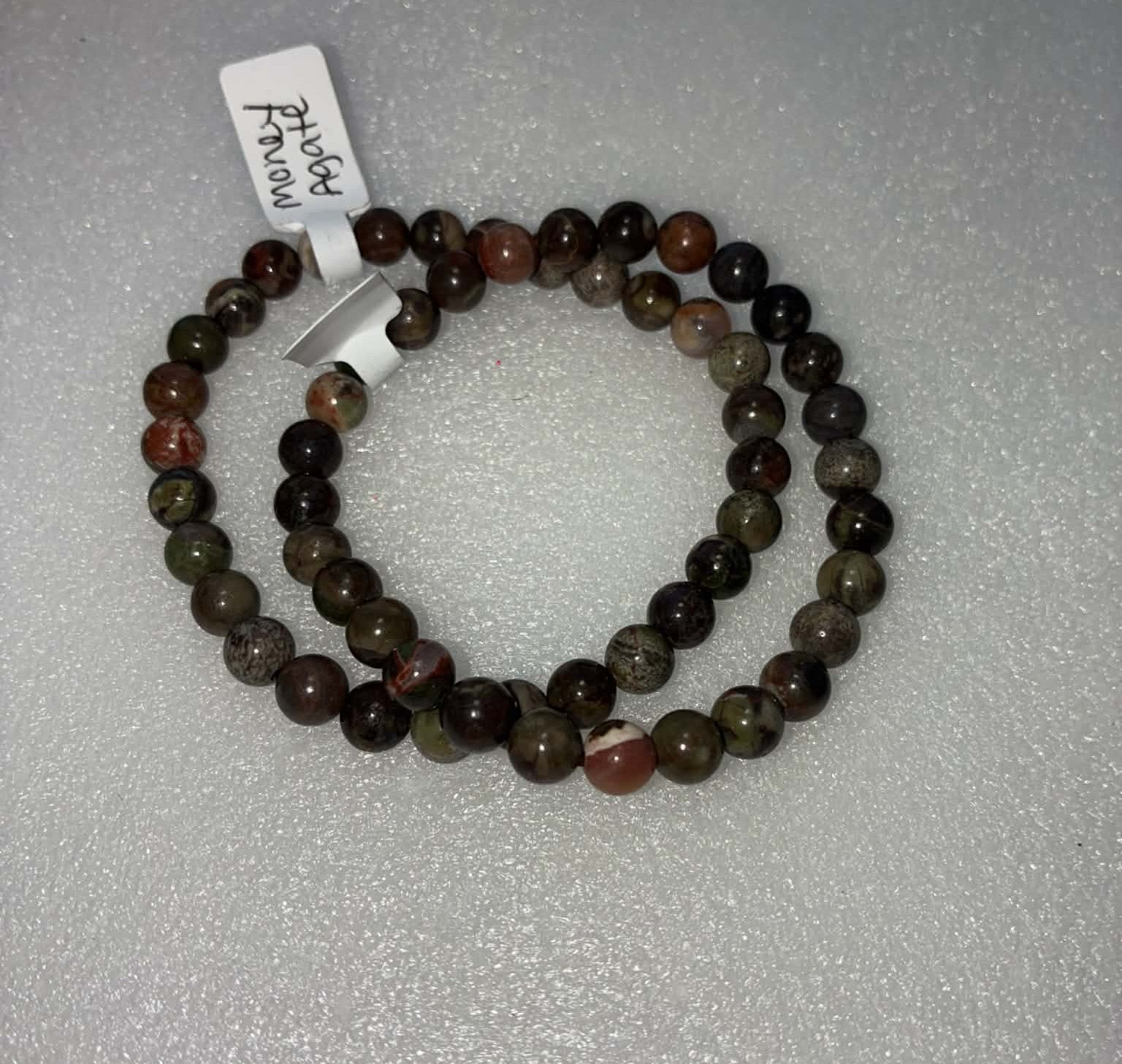Money Agate Bracelet 6mm