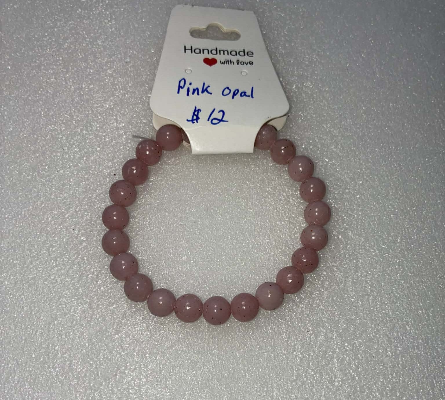 Pink Opal Bracelet 8mm