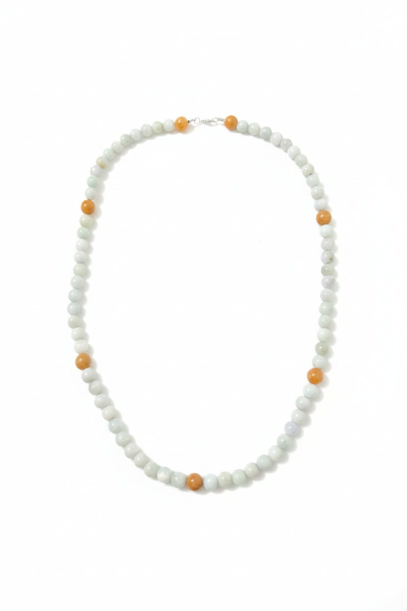Jade 8mm beaded necklace