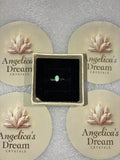 Solitaire Turquoise Sterling Silver Adjustable Ring