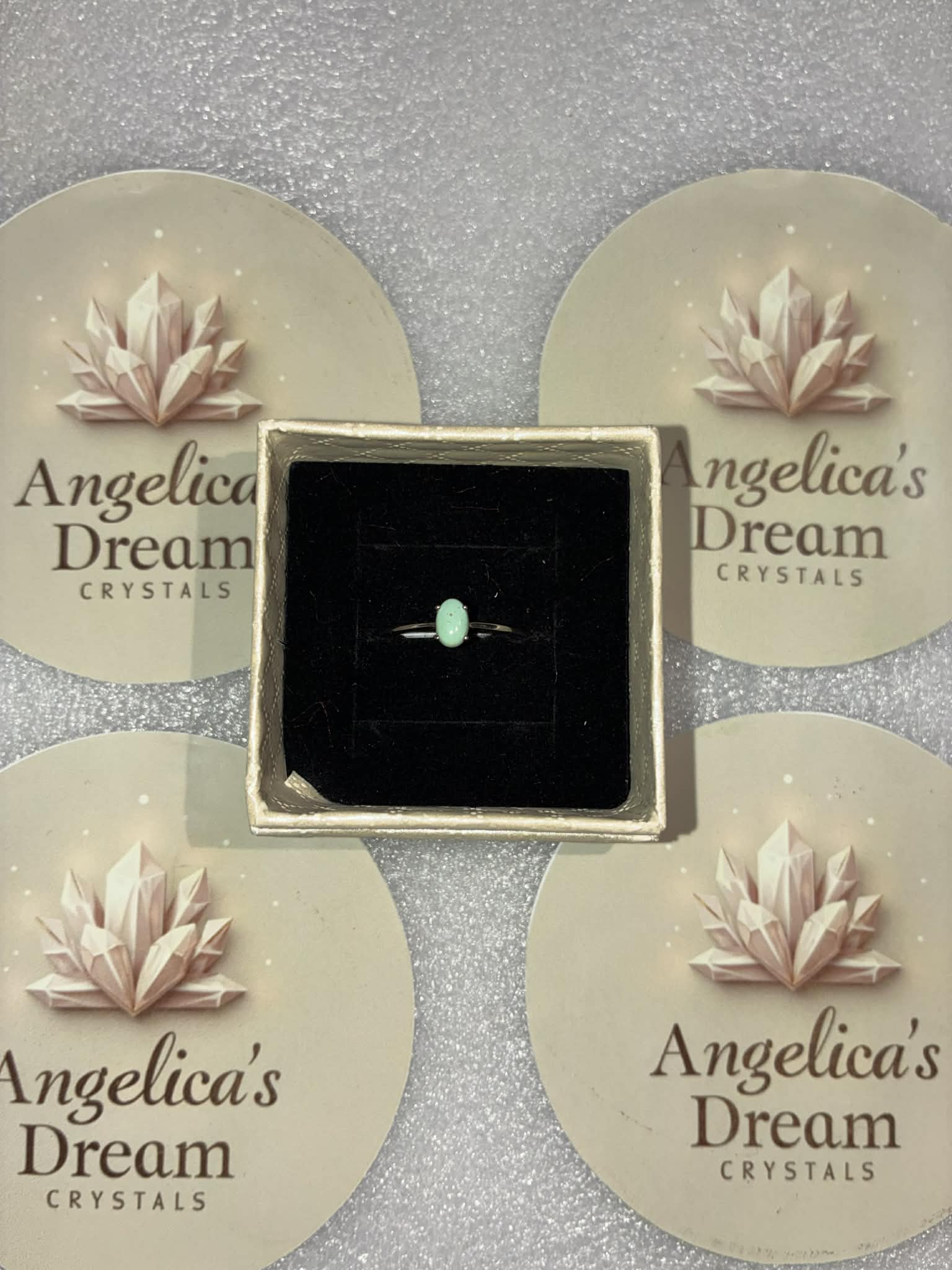 Solitaire Turquoise Sterling Silver Adjustable Ring