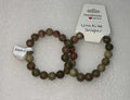 Unakite Jasper Bracelet 10mm