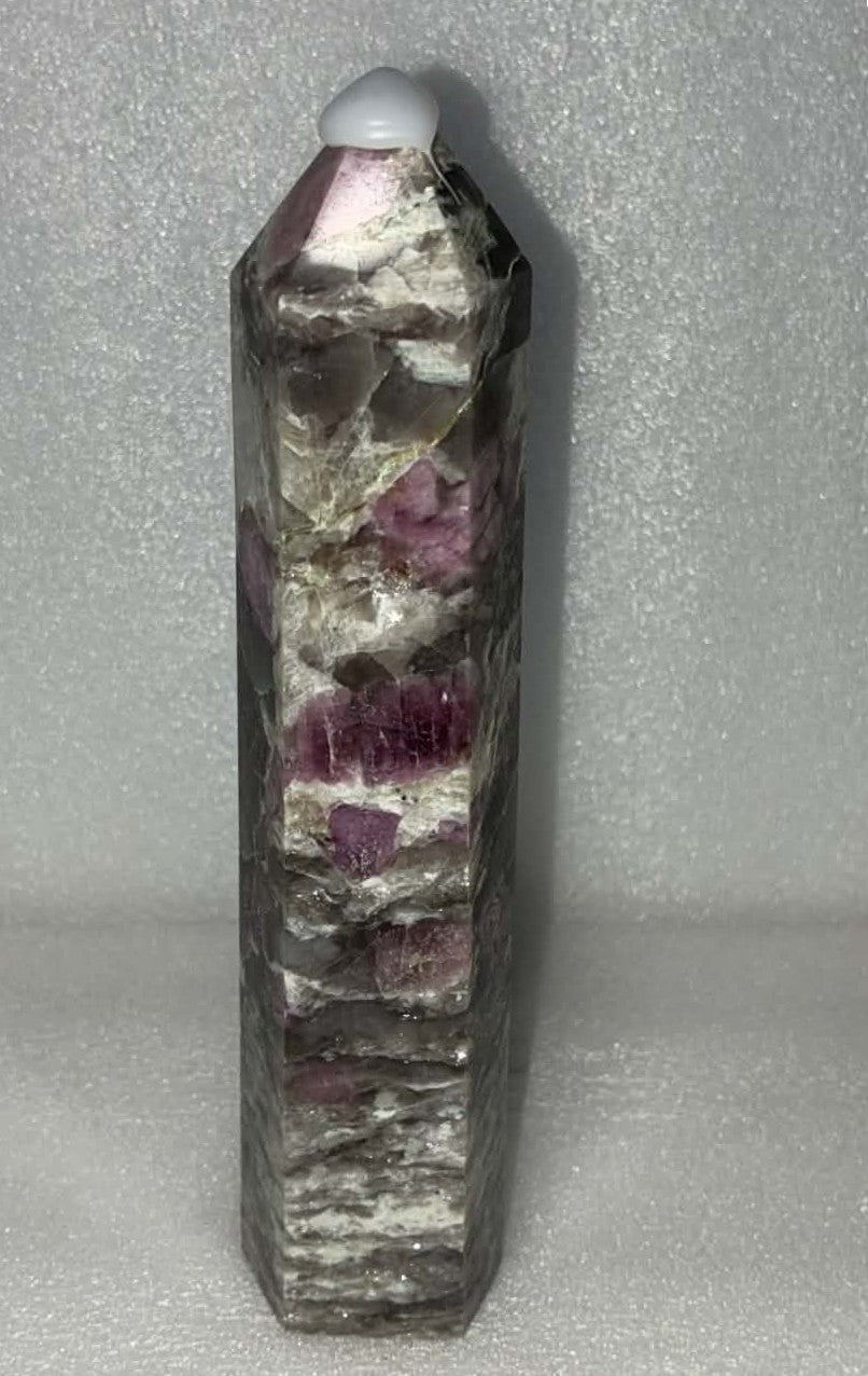 Unicorn Jasper with Pink Tourmaline Tower