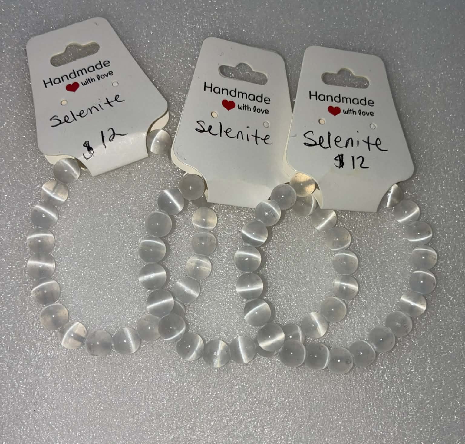 Selenite bracelet 8mm