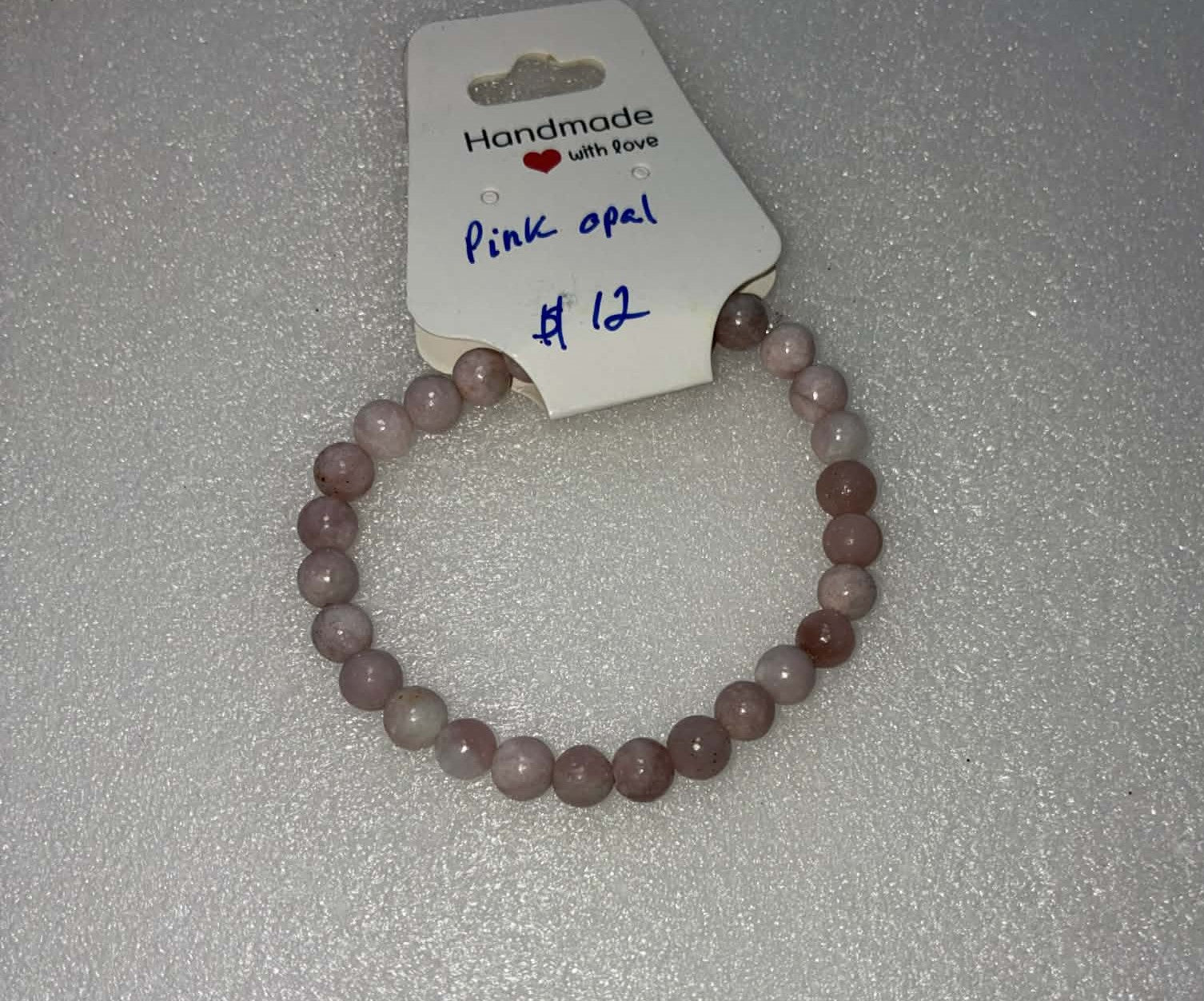 Pink Opal Bracelet 6mm