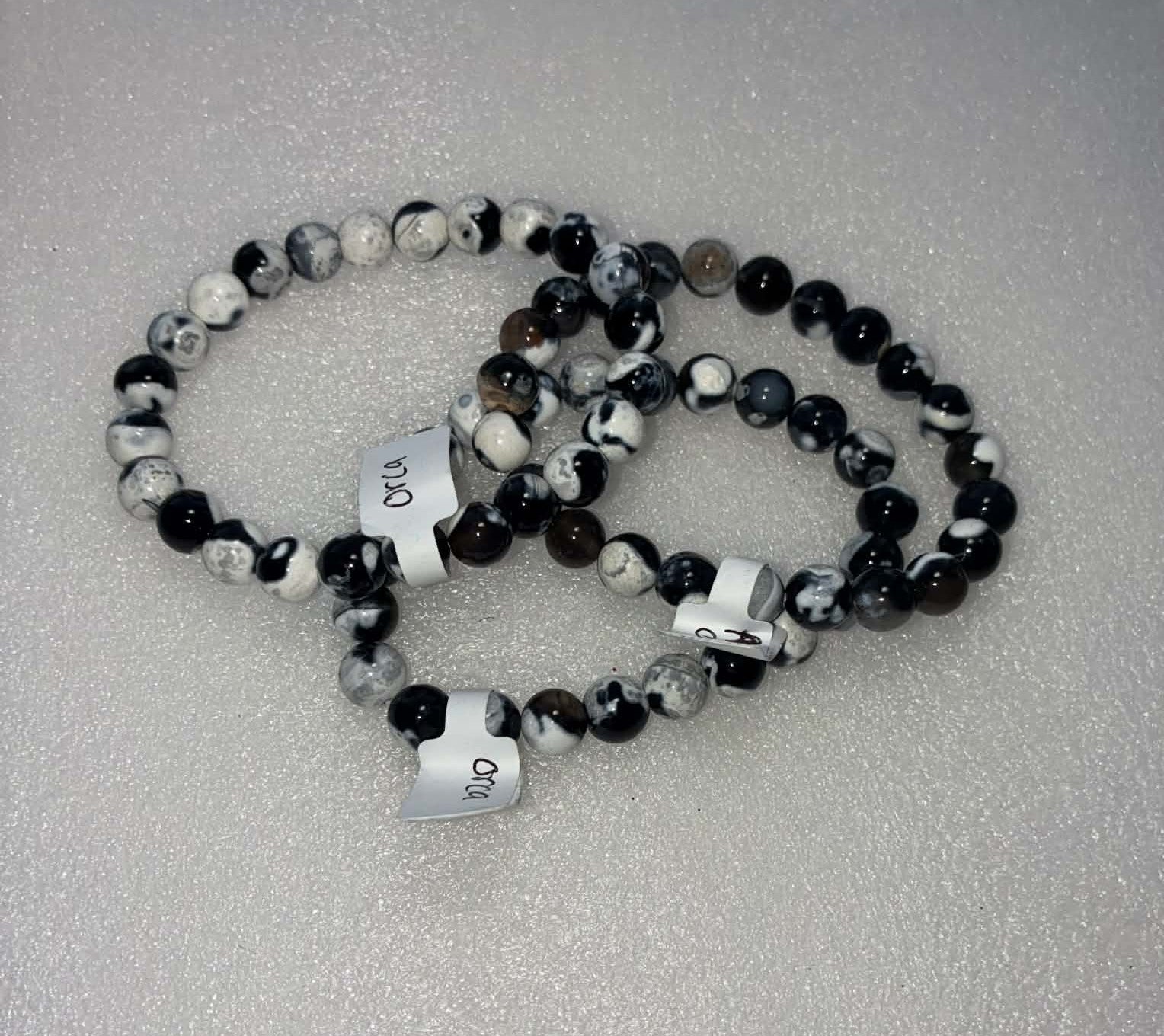 Orca Agate bracelet 8mm