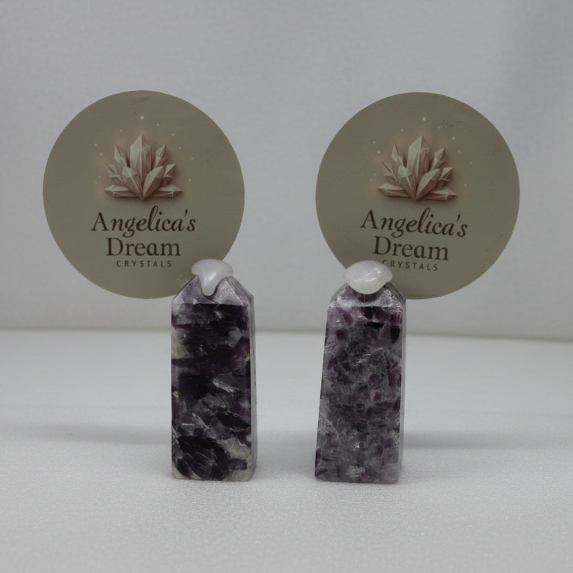 Lepidolite tower (sold separately)