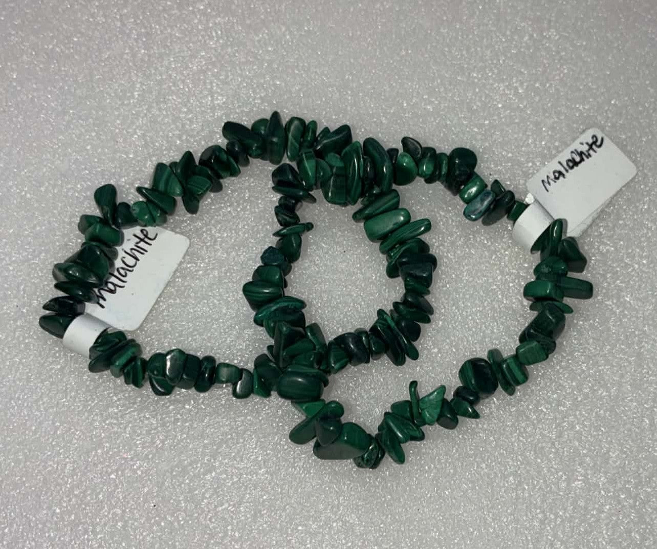 Malachite Chipped Bracelets