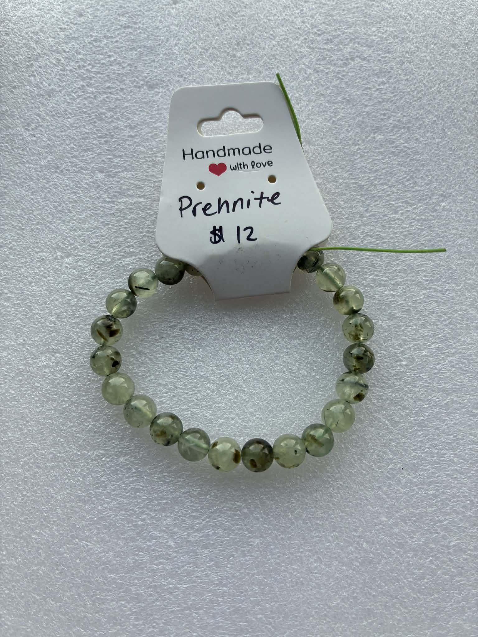 Prehnite Beaded bracelet 8mm